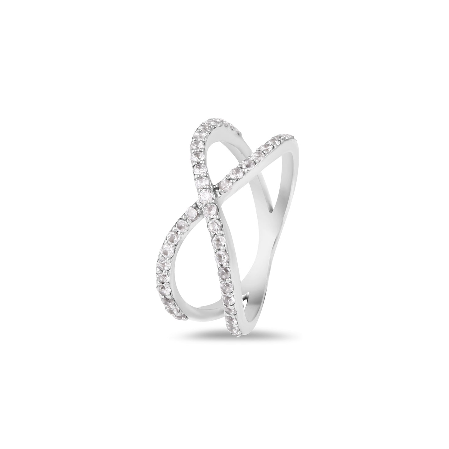 Infinity Pave Diamond Ring