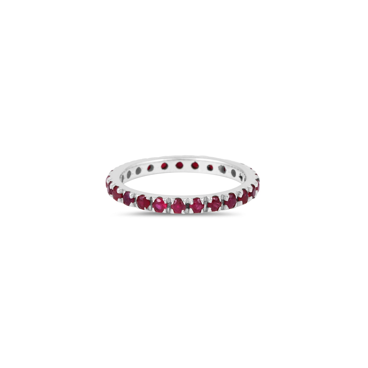 French Set Ruby Eternity Band