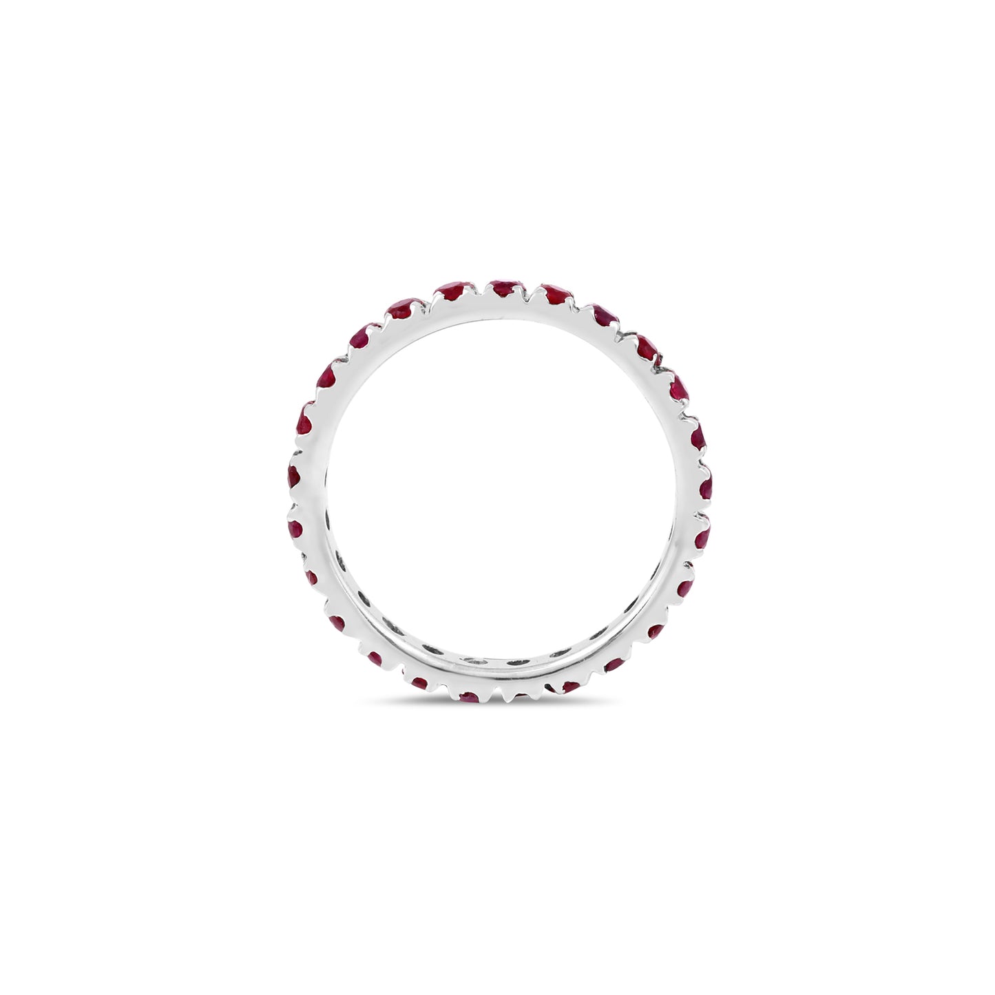French Set Ruby Eternity Band