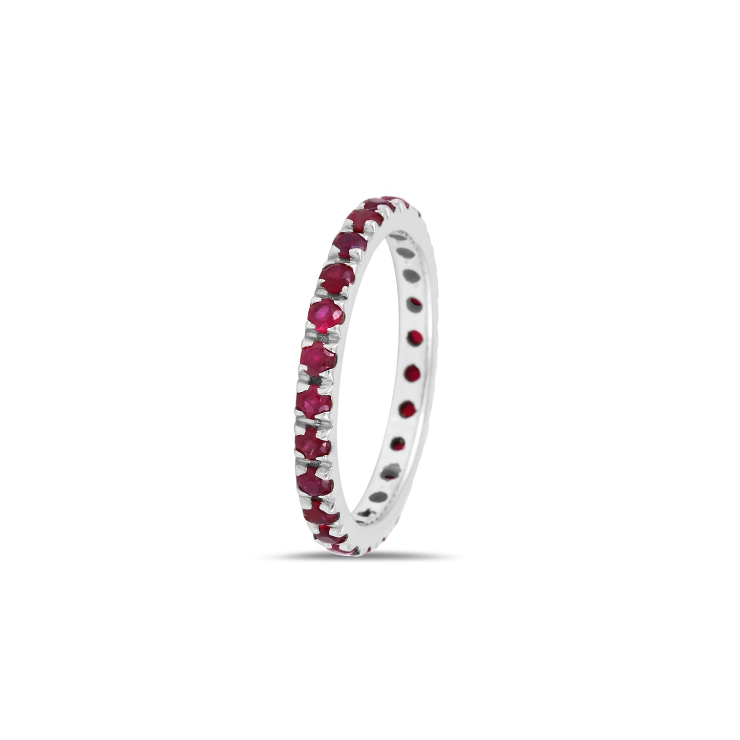 French Set Ruby Eternity Band