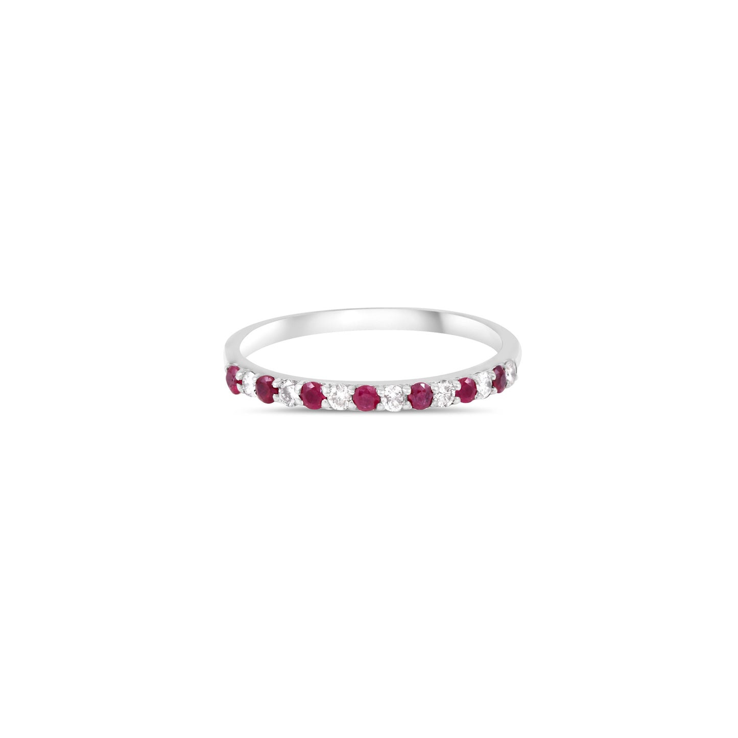 Half-Way Pink Sapphire Band