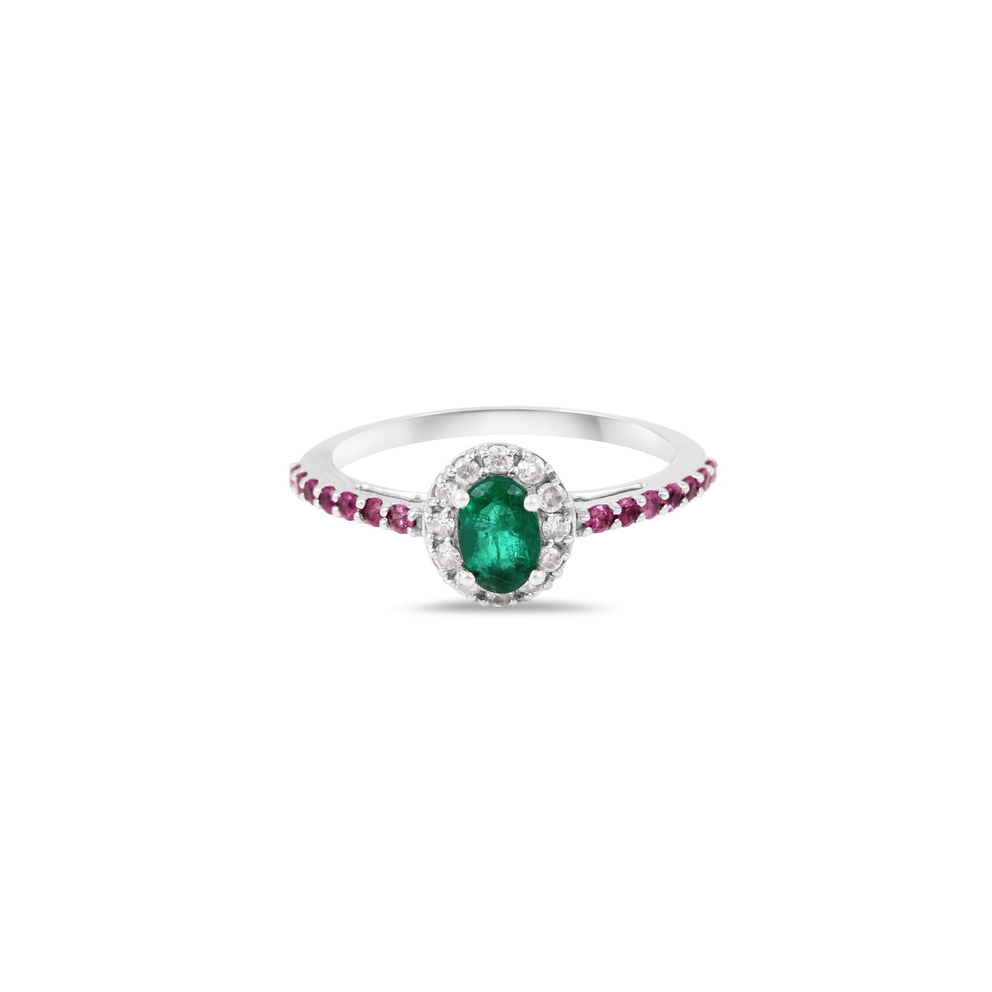 Ethereal Emerald Diamond Ring