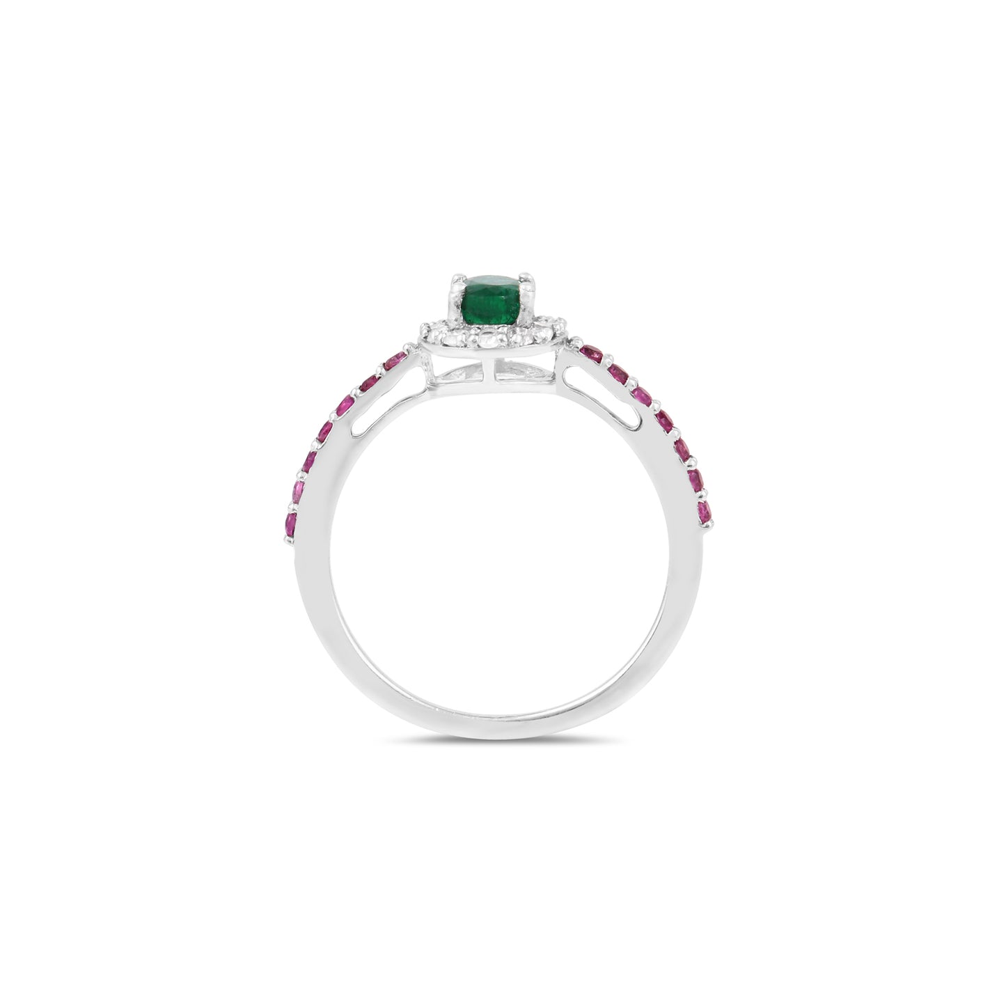 Ethereal Emerald Diamond Ring