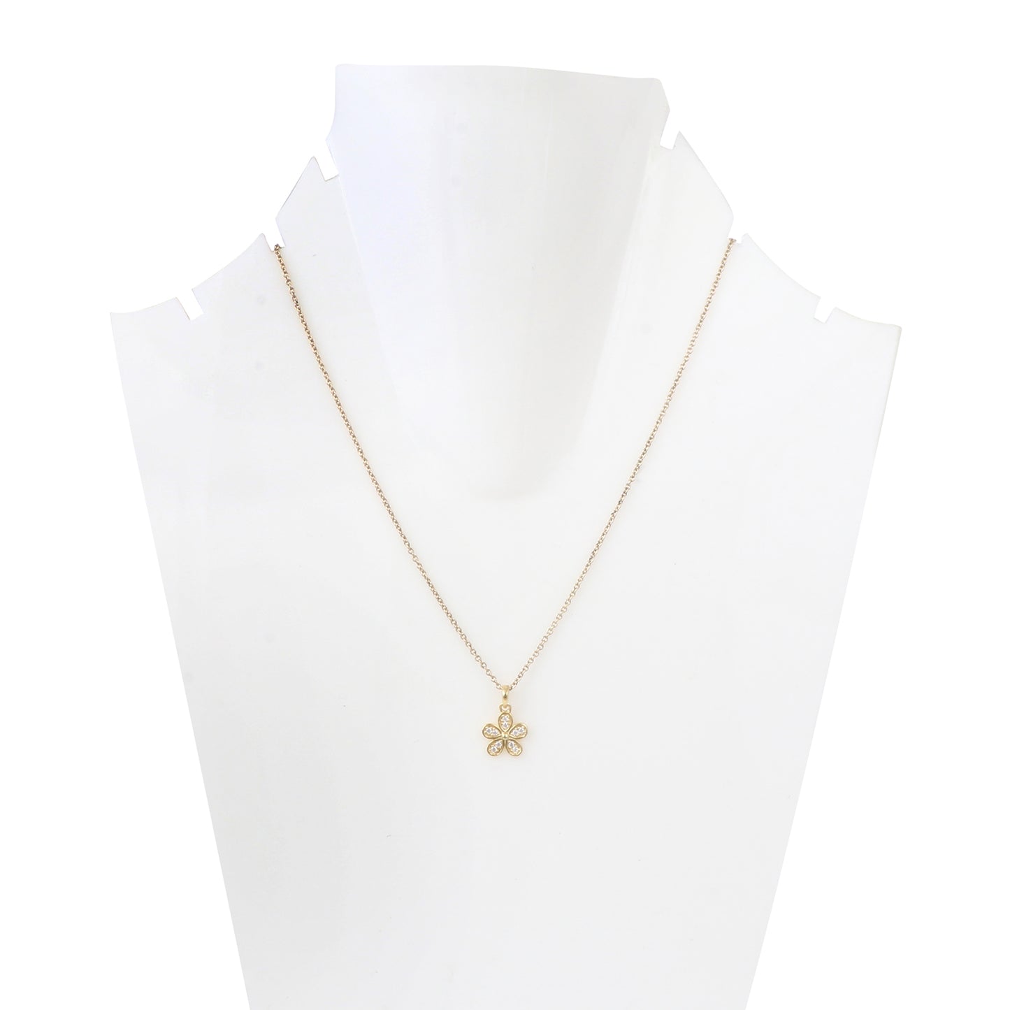 Diamond flower pendant