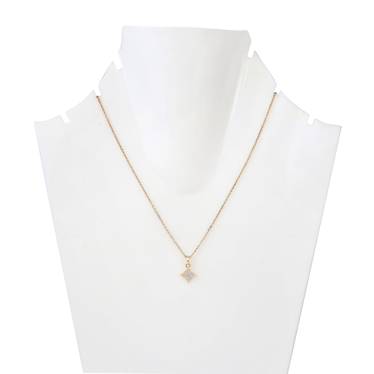 Pave Set Dainty Diamond Star Pendant