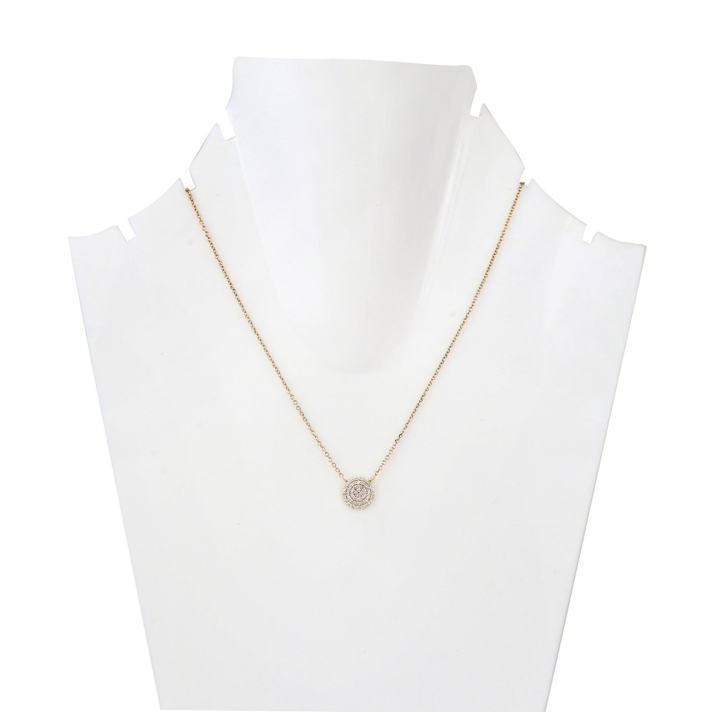 Concentric Diamond Pendant