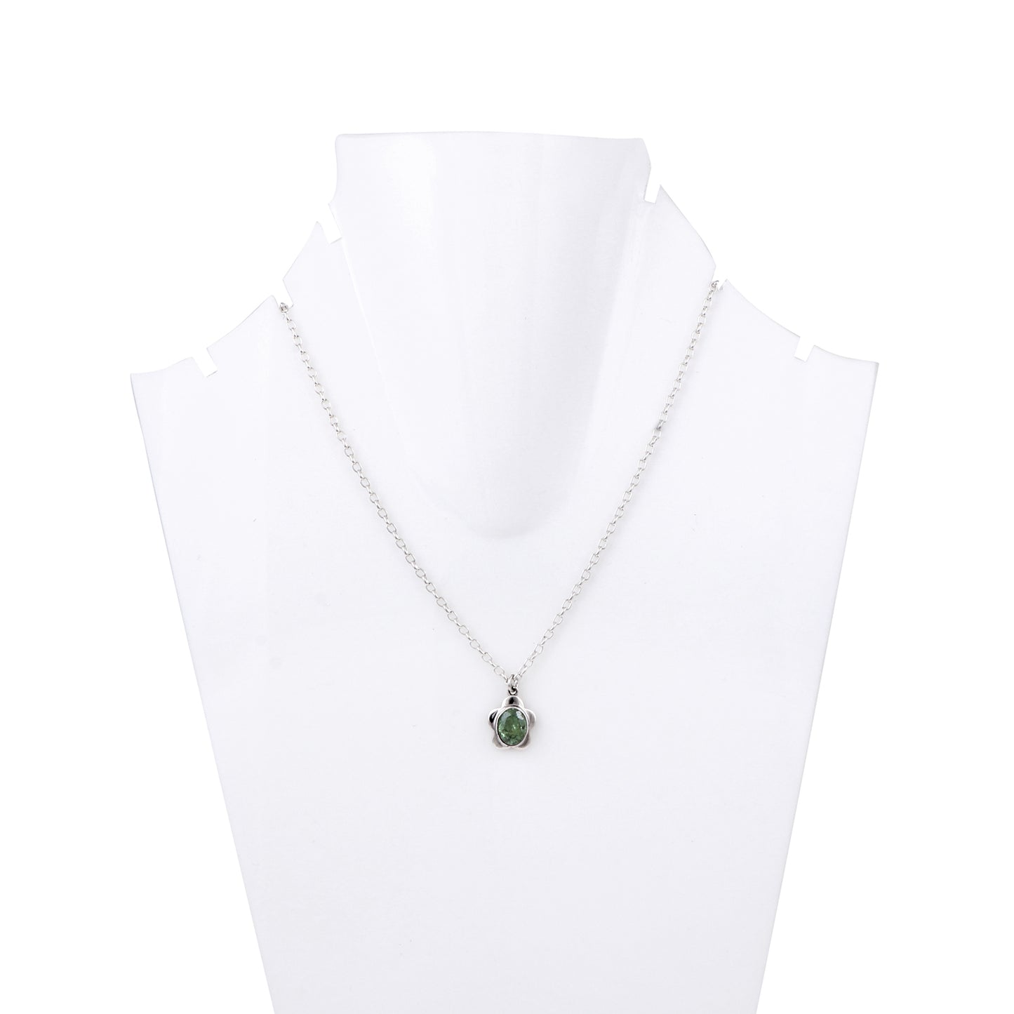 Demantoid Garnet Flower Necklace