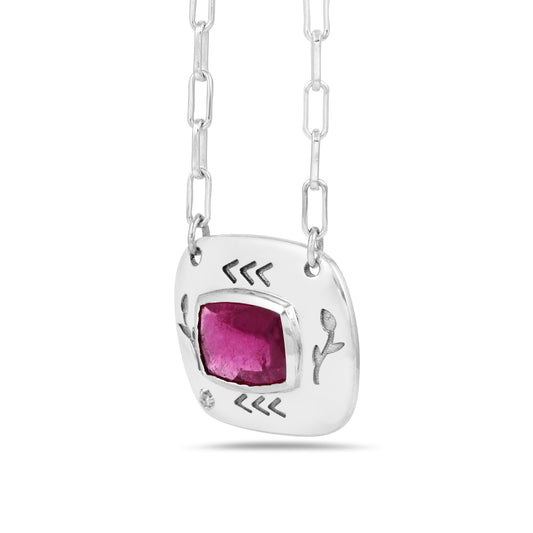 Octagon Tourmaline Necklace