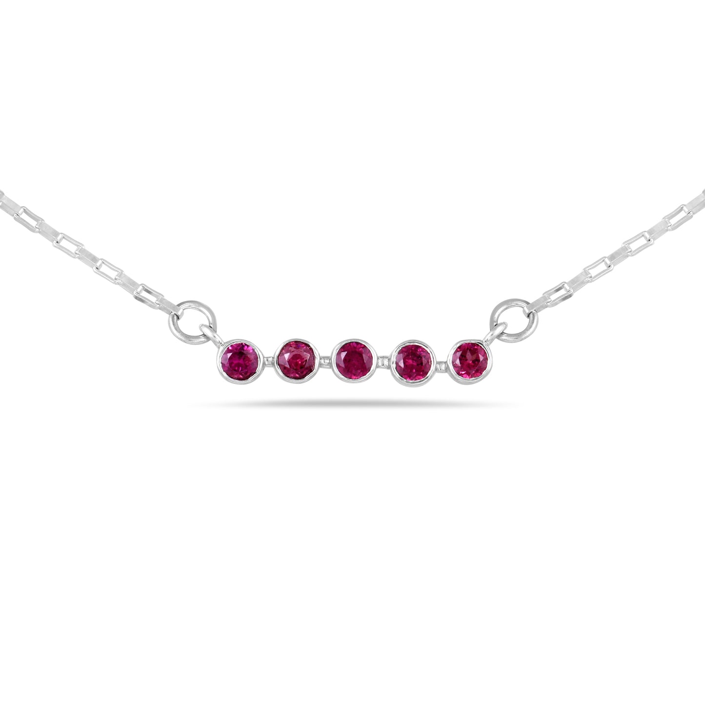 Rhodolite bezel set Pendant