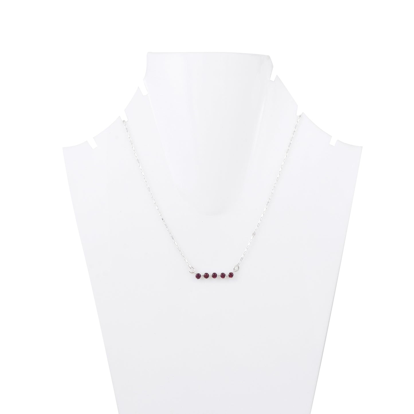 Rhodolite bezel set Pendant