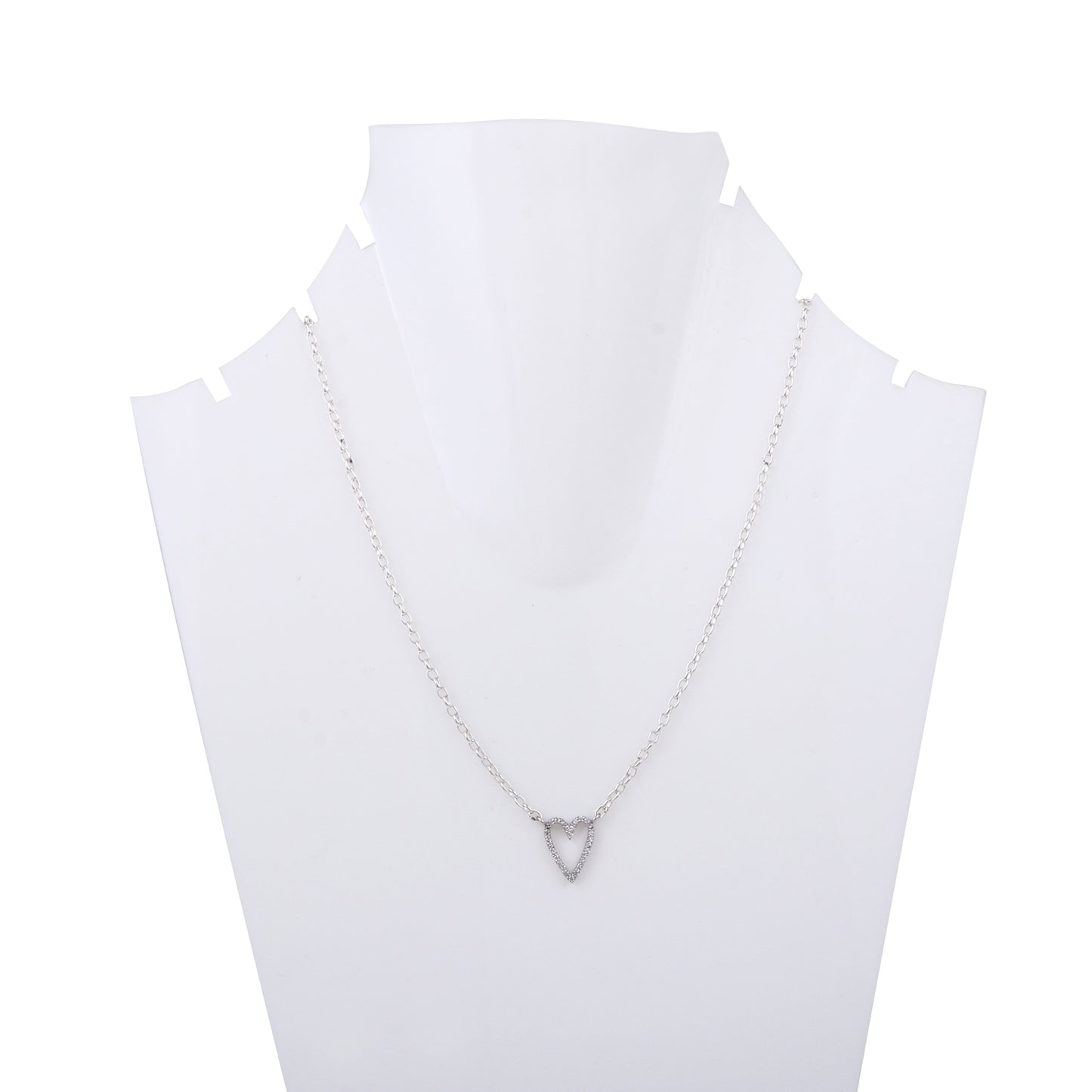 Open Heart Diamond Pendant