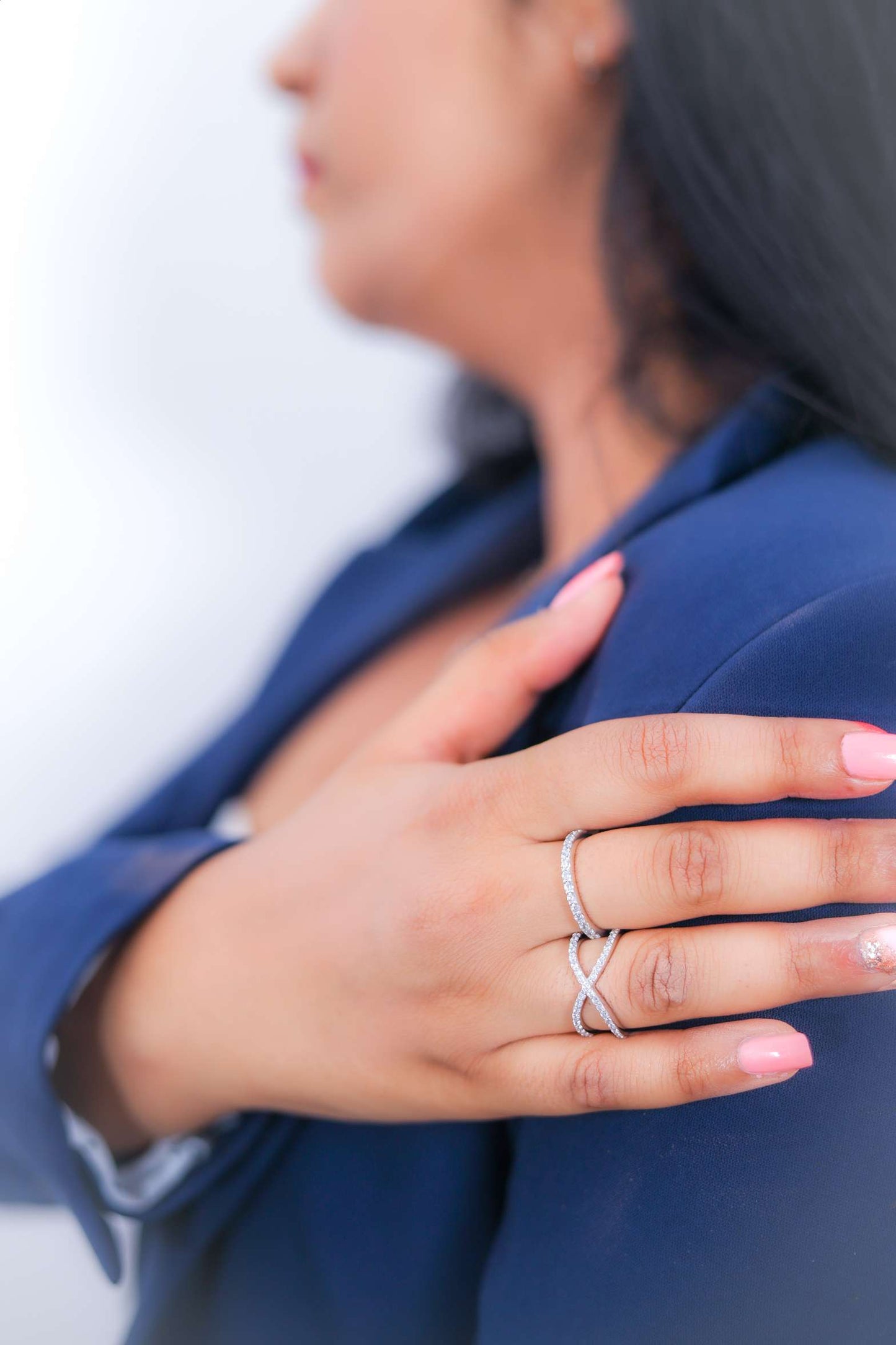 Infinity Pave Diamond Ring