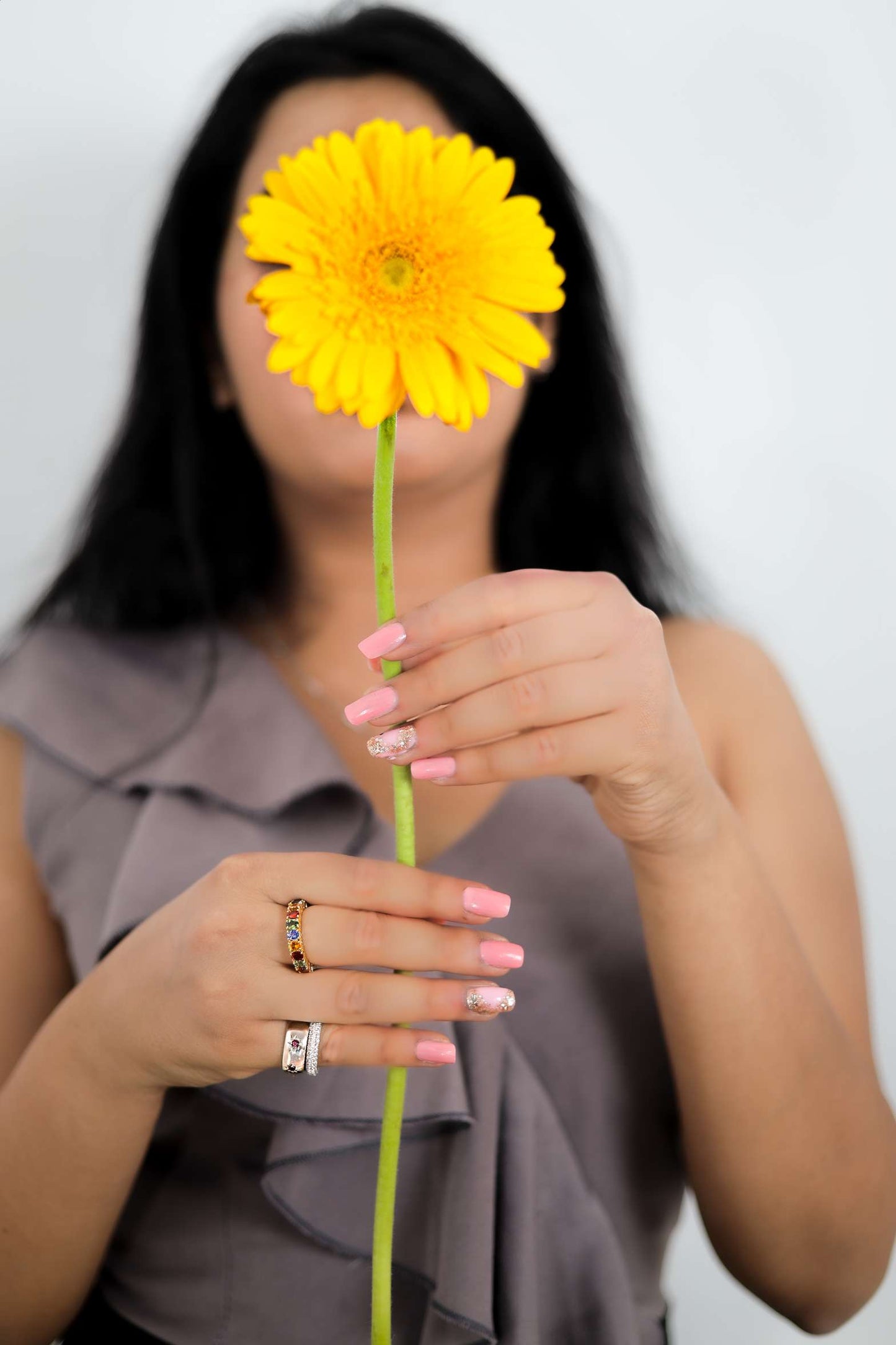 Multi-Color Gold Multi-Sapphire Ring