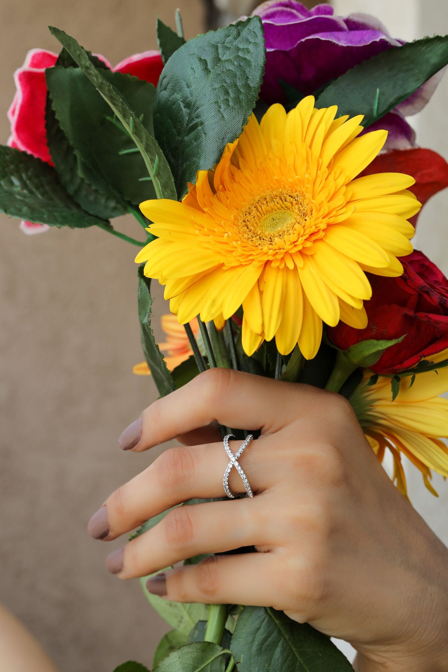 Infinity Pave Diamond Ring