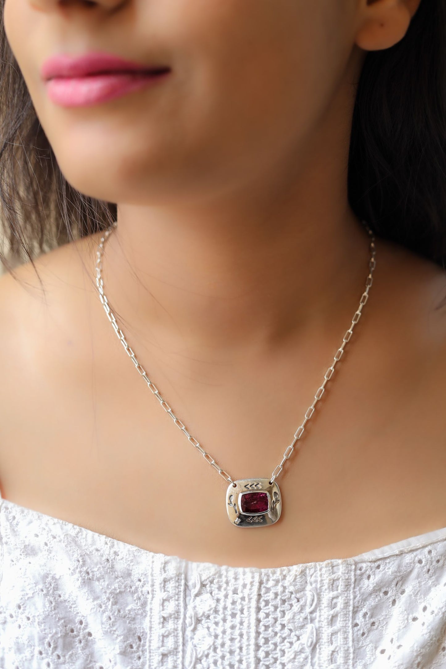 Octagon Tourmaline Necklace