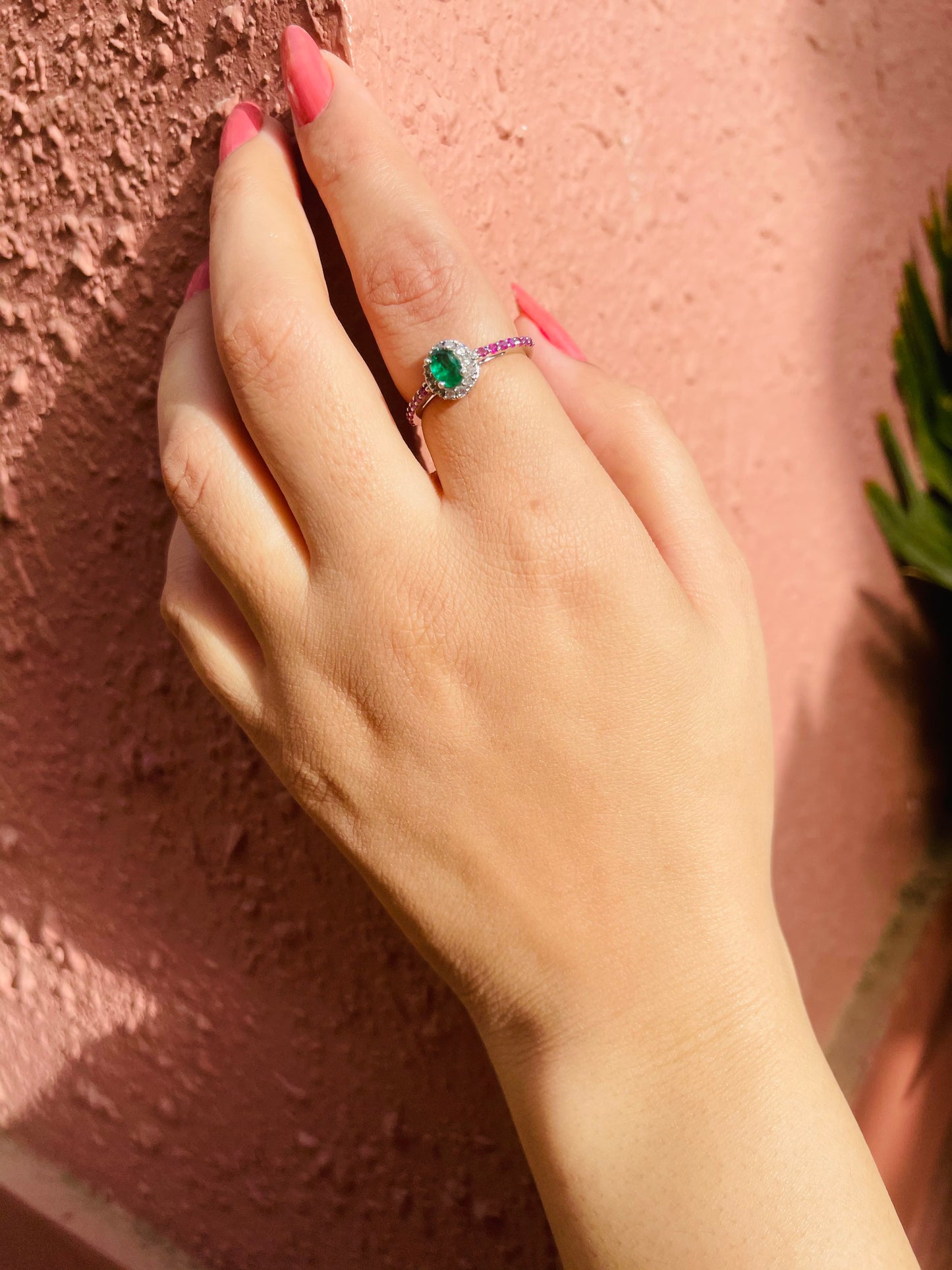 Ethereal Emerald Diamond Ring