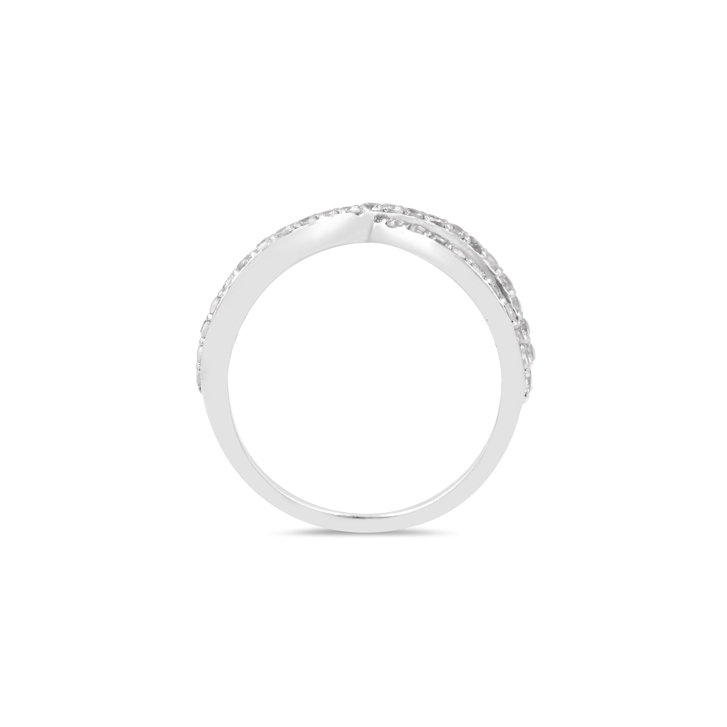 Infinity Pave Diamond Ring
