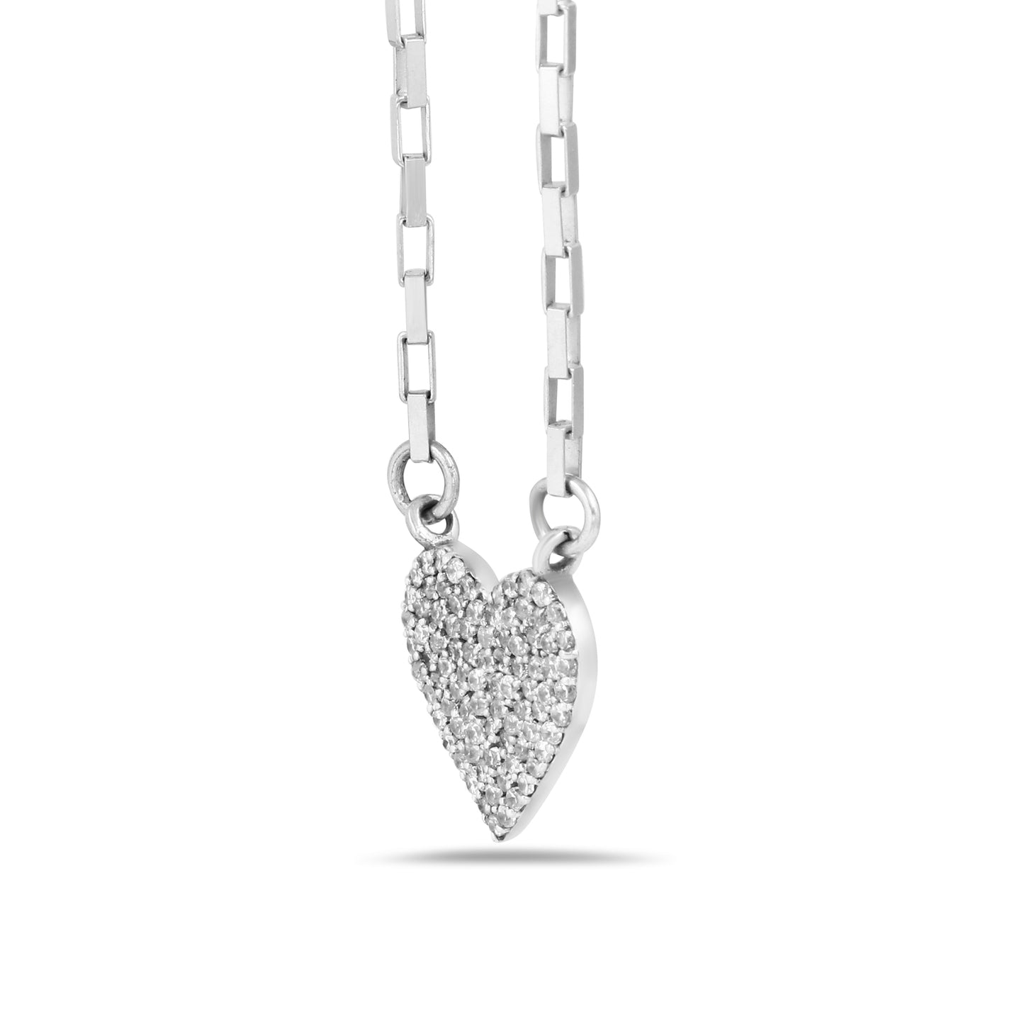 Heart Pave Diamond Pendant