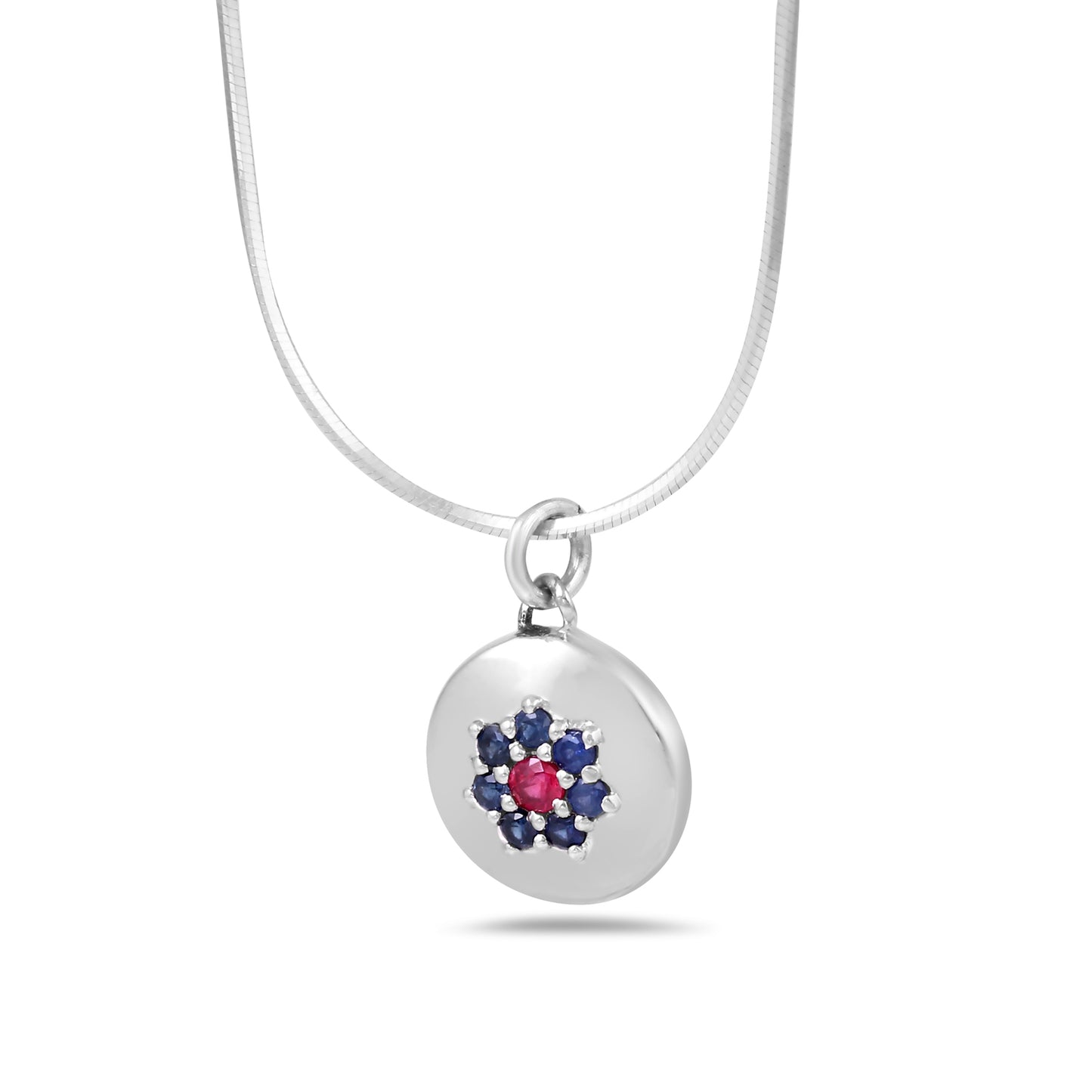 Flower in a Circle Pendant